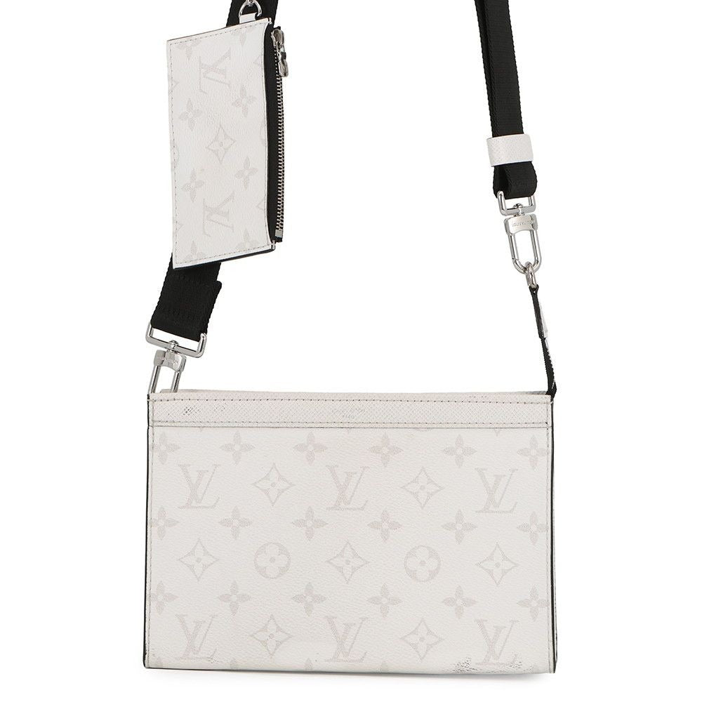 Louis Vuitton Shoulder Bag Monogram Taiga Gaston Wearable Wallet Optical White