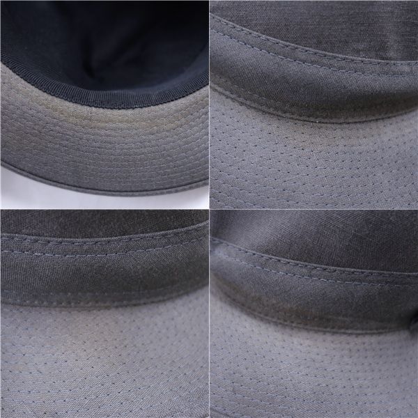 Hermes Hat Linen Women's French 57 Gray