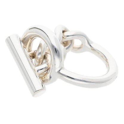 Hermes Croisette Silver Ring Men's 53 11