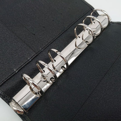 Louis Vuitton Agenda MM Taiga Black Ruler With Refill