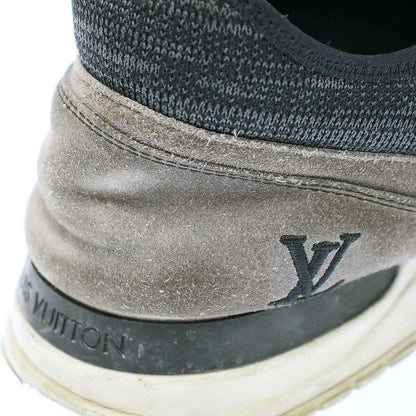 Louis Vuitton Runway Line Suede Switched Sneakers Gray Silver 8 1 2