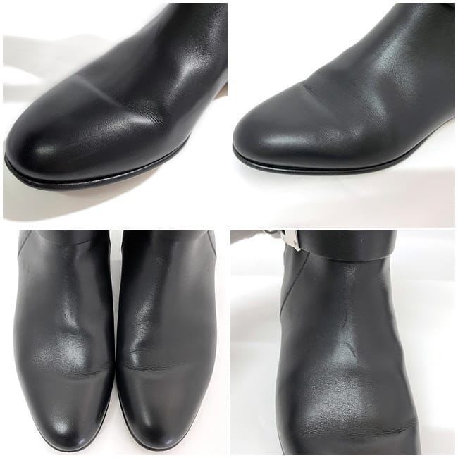 Hermes Short Boots Black Silver Hardware Kelly