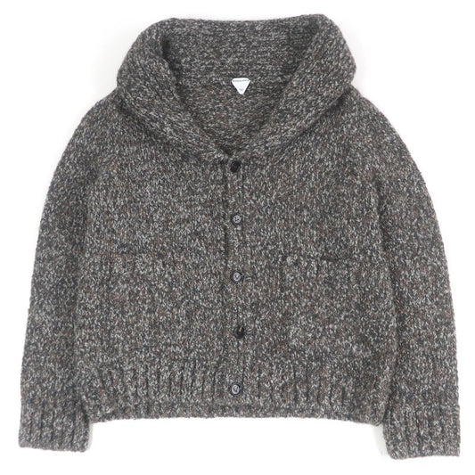 Bottega Veneta 23AW 761631 Alpaca-blend Shawl Collar Knit Cardigan Brownish M