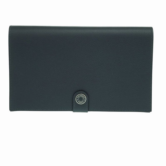 Hermes RMS Tutanman Evercolor Blue Nuit Stamped B (2023) Long Wallet 0912hermes