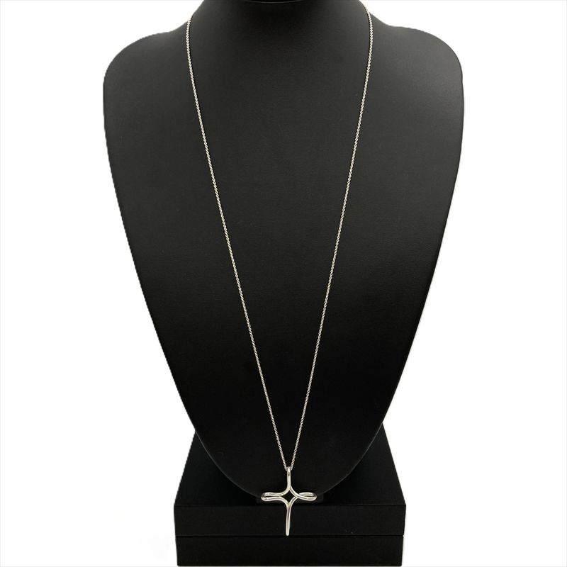 Tiffany & Co Tiffany & Co Infinity Cross Large Necklace Sv925 107g Silver Long