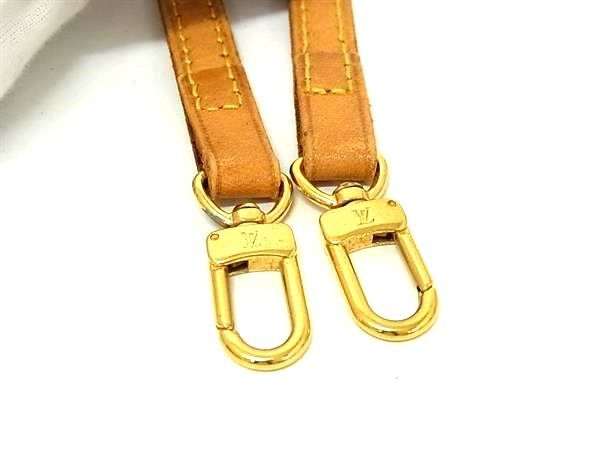 Louis Vuitton Leather Shoulder Strap For Bag Crossbody Ladies Men Brown Bj7219