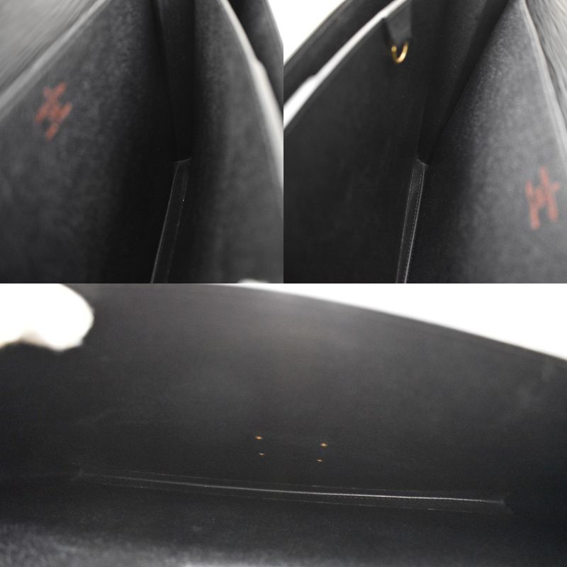 Louis Vuitton Serviette Conseil Business Bag Handbag Epi Black M54422 30kb022