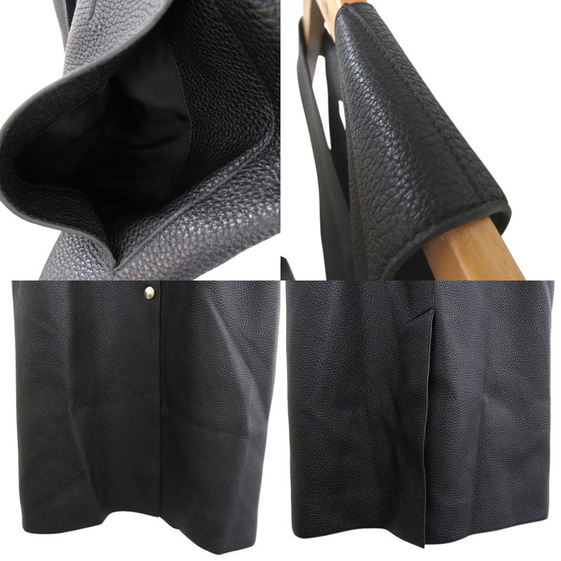 Hermes Long Gilet Deerskin Vest Deerskin Black 0260 Hermes