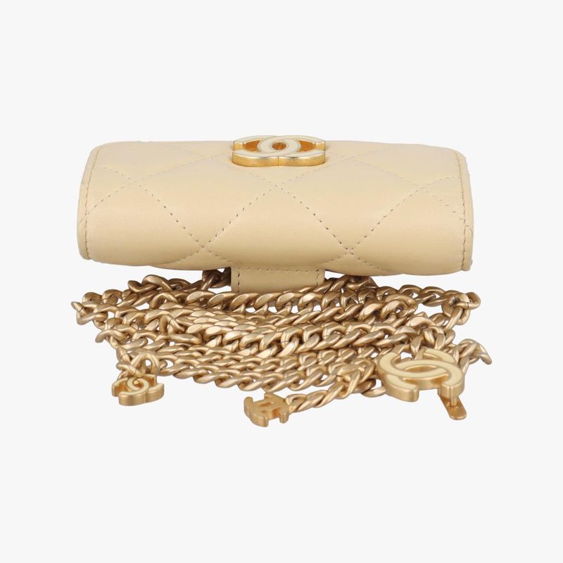 CHANEL  Matelasse Mini Trendy CC Yellow Lambskin Ap2637 31890979