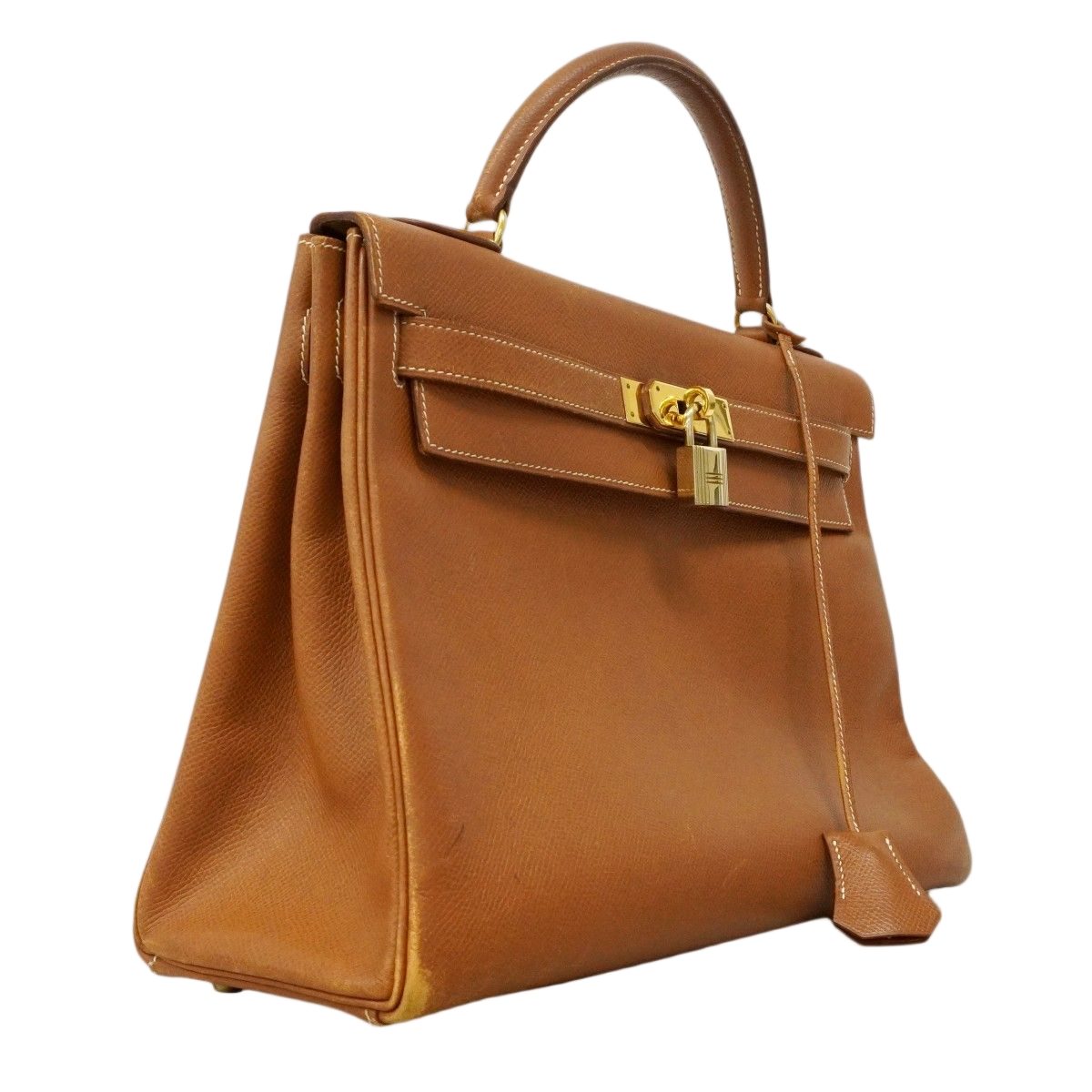 Hermes Handbag Kelly 32 Courchevel Gold 2-Way Bag — view 2