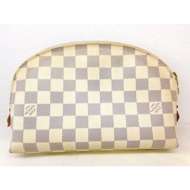 Louis Vuitton Damier Azur Pochette Cosmetic GM Pouch Case 8C — view 2