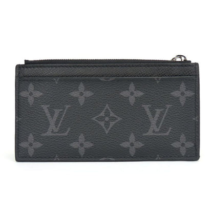 Louis Vuitton Coin Case Coin Card Holder M30271 Monogram Eclipse Taiga Llama