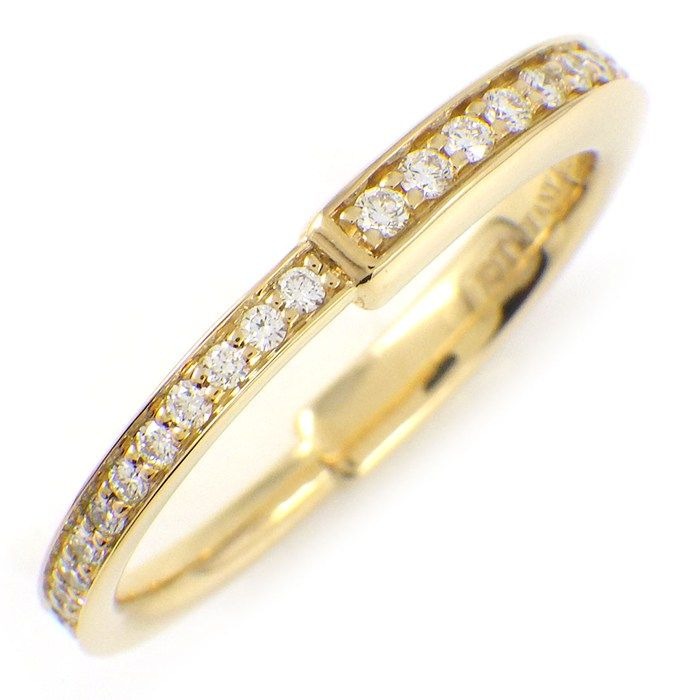 Tiffany & Co Ring Lock Full Pave Diamonds Total 0.38 CT