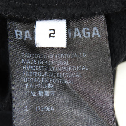 Balenciaga Cotton Distressed Carre Gig Logo Print Hoodie — view 6