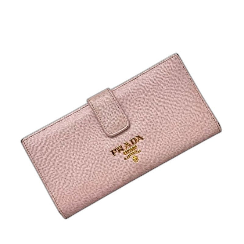 Prada Bifold Wallet Pink Saffiano