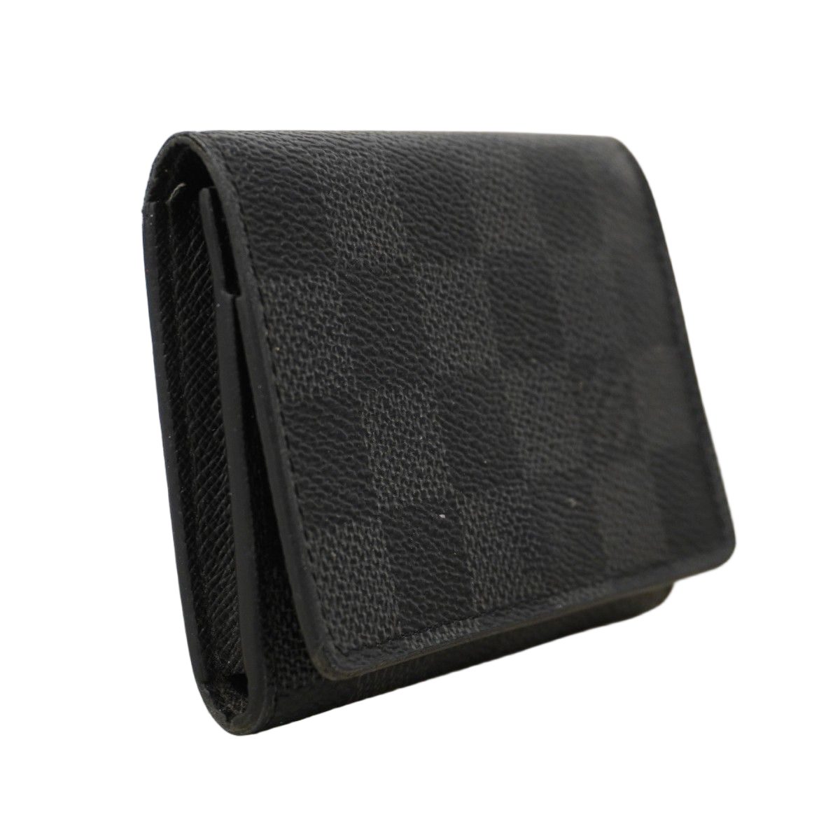 Louis Vuitton Card Case Damier Graphite Envelope Business Holder Gray Black — view 2