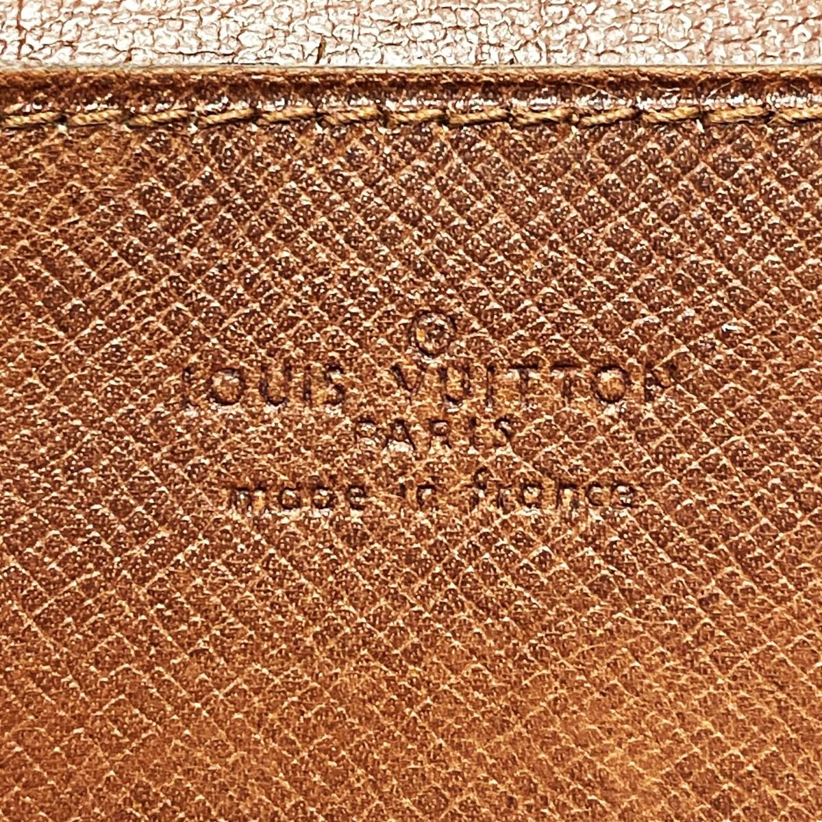 Louis Vuitton Monogram Porto Chequier Double M62223 Brown Long Wallet Unisex
