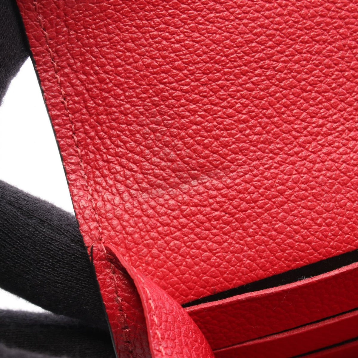 Louis Vuitton Bifold Wallet Portefeuille Metis Scarlet Leather Handbag Red — view 6