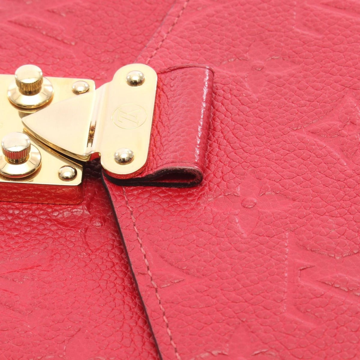 Louis Vuitton Bifold Wallet Portefeuille Metis Scarlet Leather Handbag Red — view 8