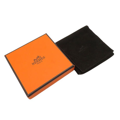 Hermes Earrings Sur Mer PM GP Buffalo Horn Beige X Black X Gold Hardware [box