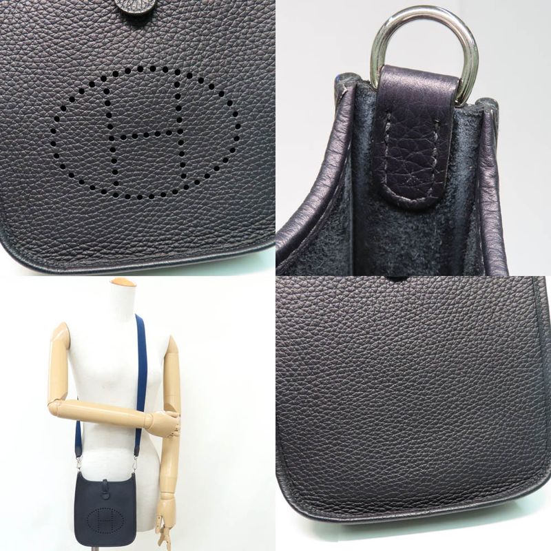 Hermes Evelyne T PM Cavern Blue Sapphire Taurillon Clemence Svhardware