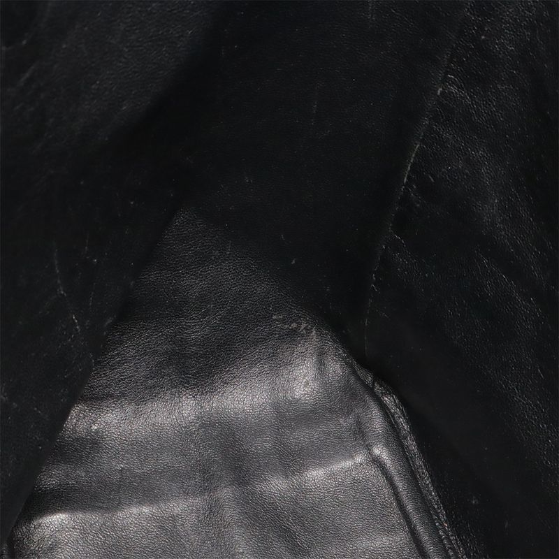 Chanel Choco Bar Coco Mark Chain Tote Bag Shoulder Bag Cotton Jersey Leather