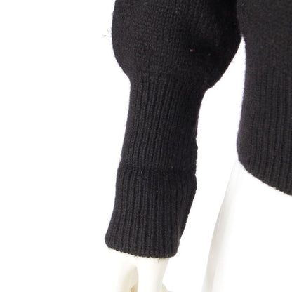 Chanel 96A Cashmere Back Logo Deca Coco Mark High Neck Knit Sweater Top