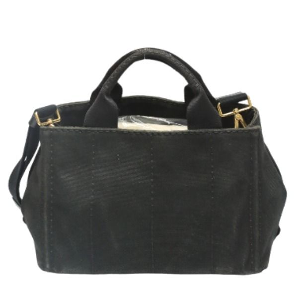 Prada 1 Bg439 Tote Bag Canapa Mini Black