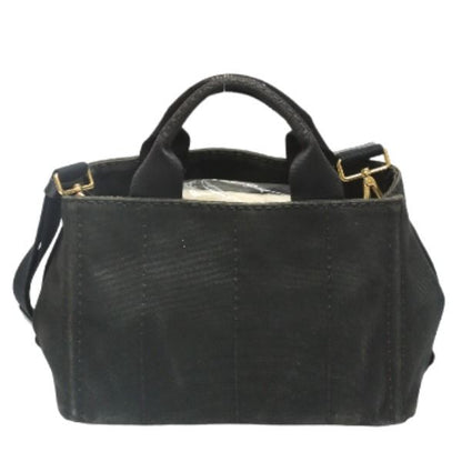 Prada 1 Bg439 Tote Bag Canapa Mini Black