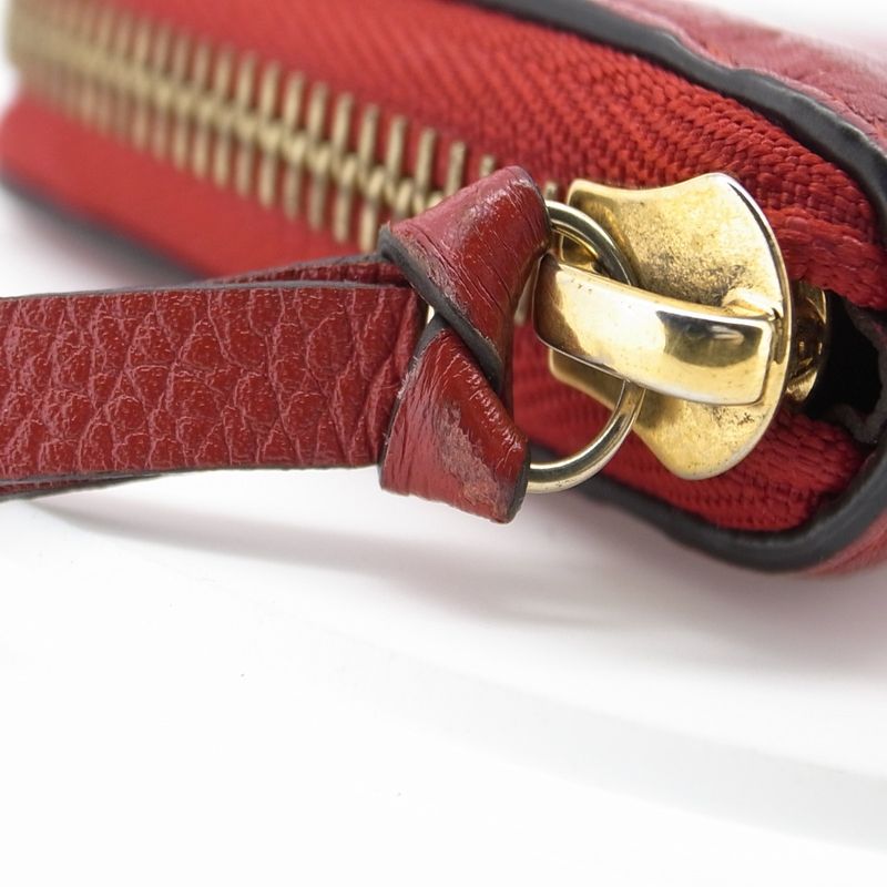 Louis Vuitton Portefeuille Clemence Long Wallet M60169 Ladies Red Pawnshop Lot