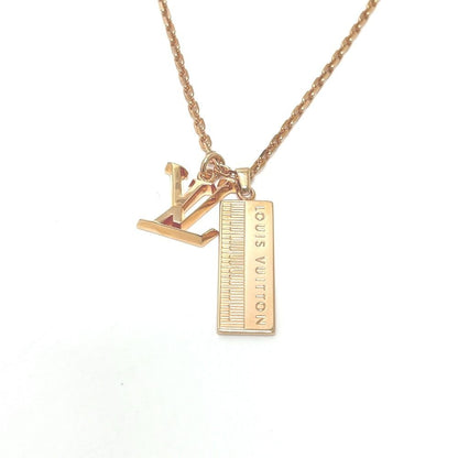 Louis Vuitton Necklace Pendant DJ Vocabulary Keyboard Metal Rose