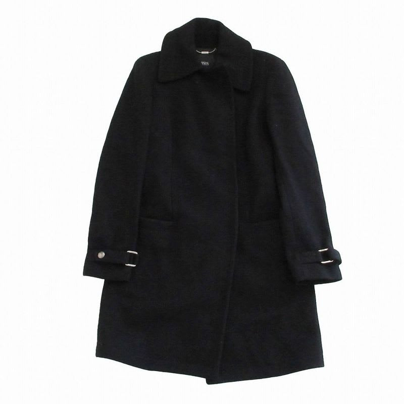 Versace Versus Melton Wool Coat Outerwear Size 38-24 M Black