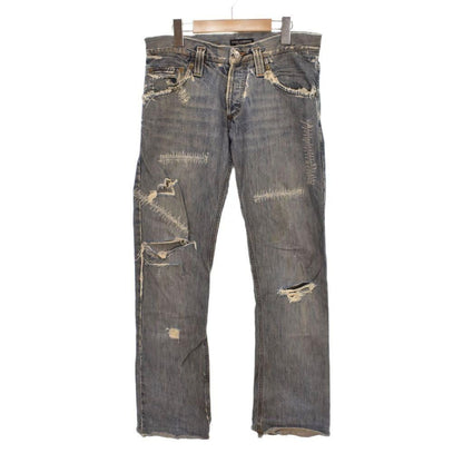 Dolce & Gabbana Denim Pants Jeans Distressed 44 Blue