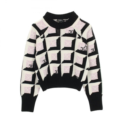 Chanel Knit CC Logo Multicolor Cashmere