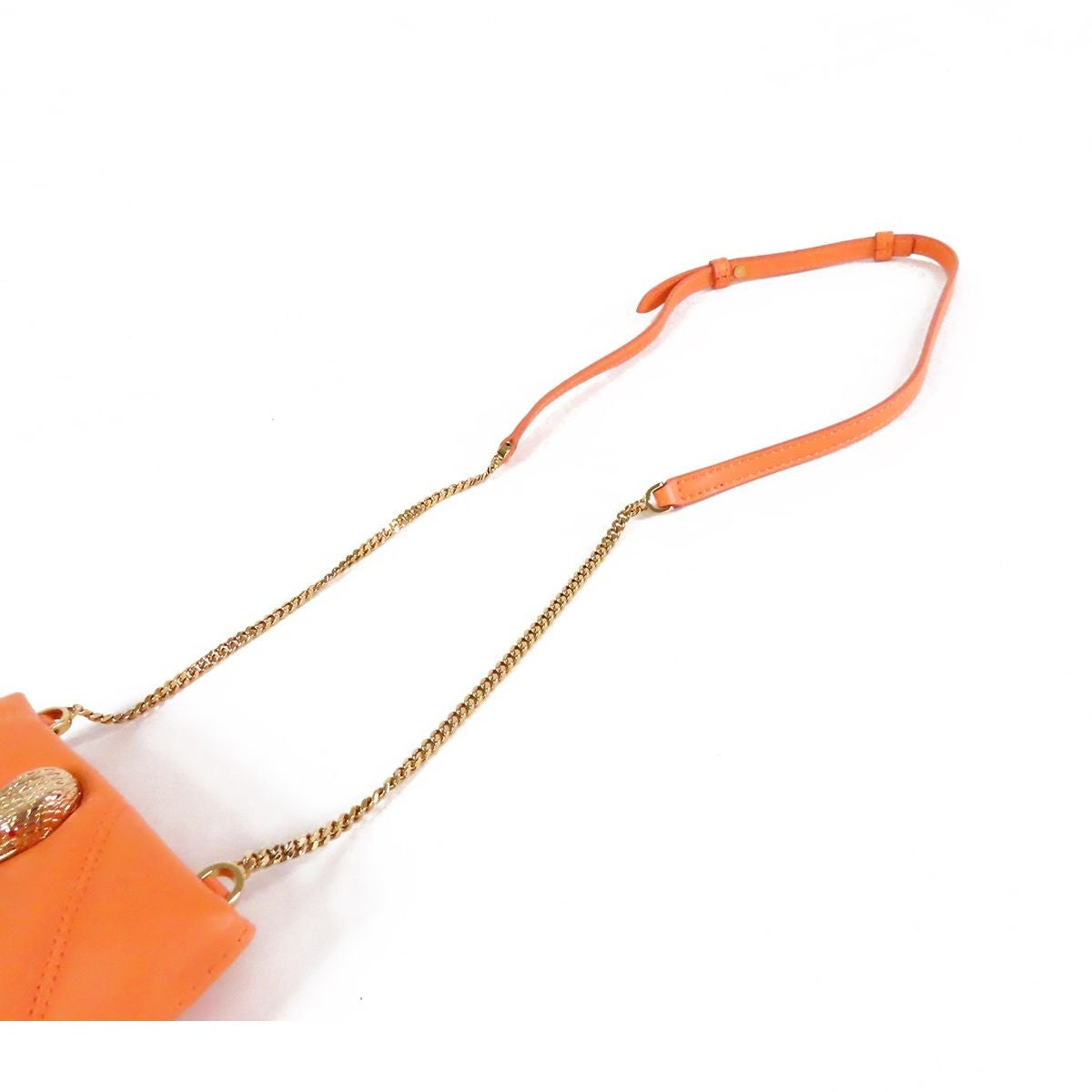 Bvlgari Smartphone Orange Leather Serpenti Cabochon Shoulder Bag — view 4