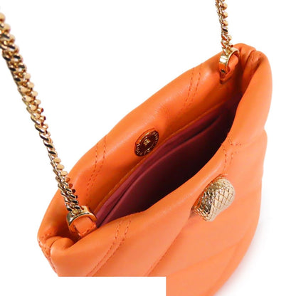 Bvlgari Smartphone Orange Leather Serpenti Cabochon Shoulder Bag — view 5