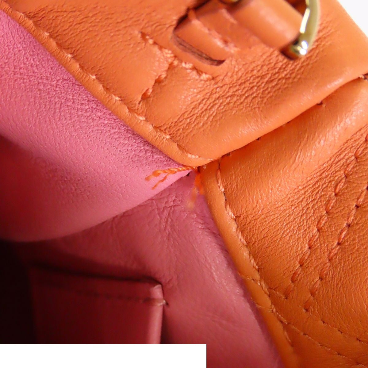 Bvlgari Smartphone Orange Leather Serpenti Cabochon Shoulder Bag — view 7