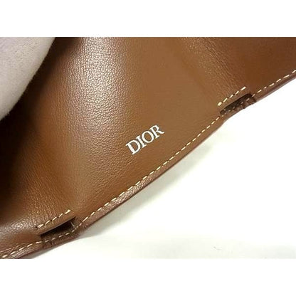 Dior CD Diamond Trifold Wallet Coin Purse Billfold Card Holder — view 7