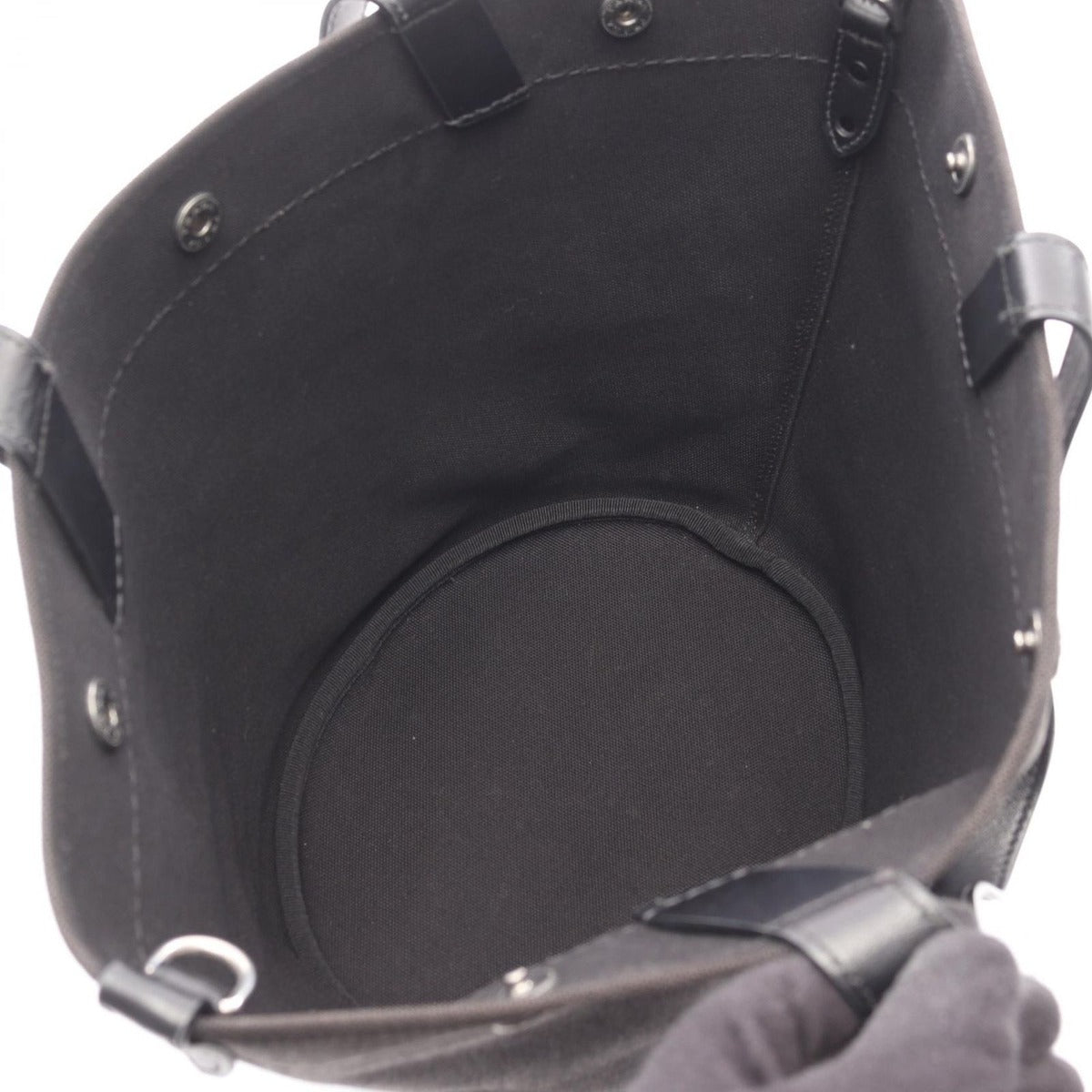 Prada Tote Denim City Calf Black 2-Way — view 3