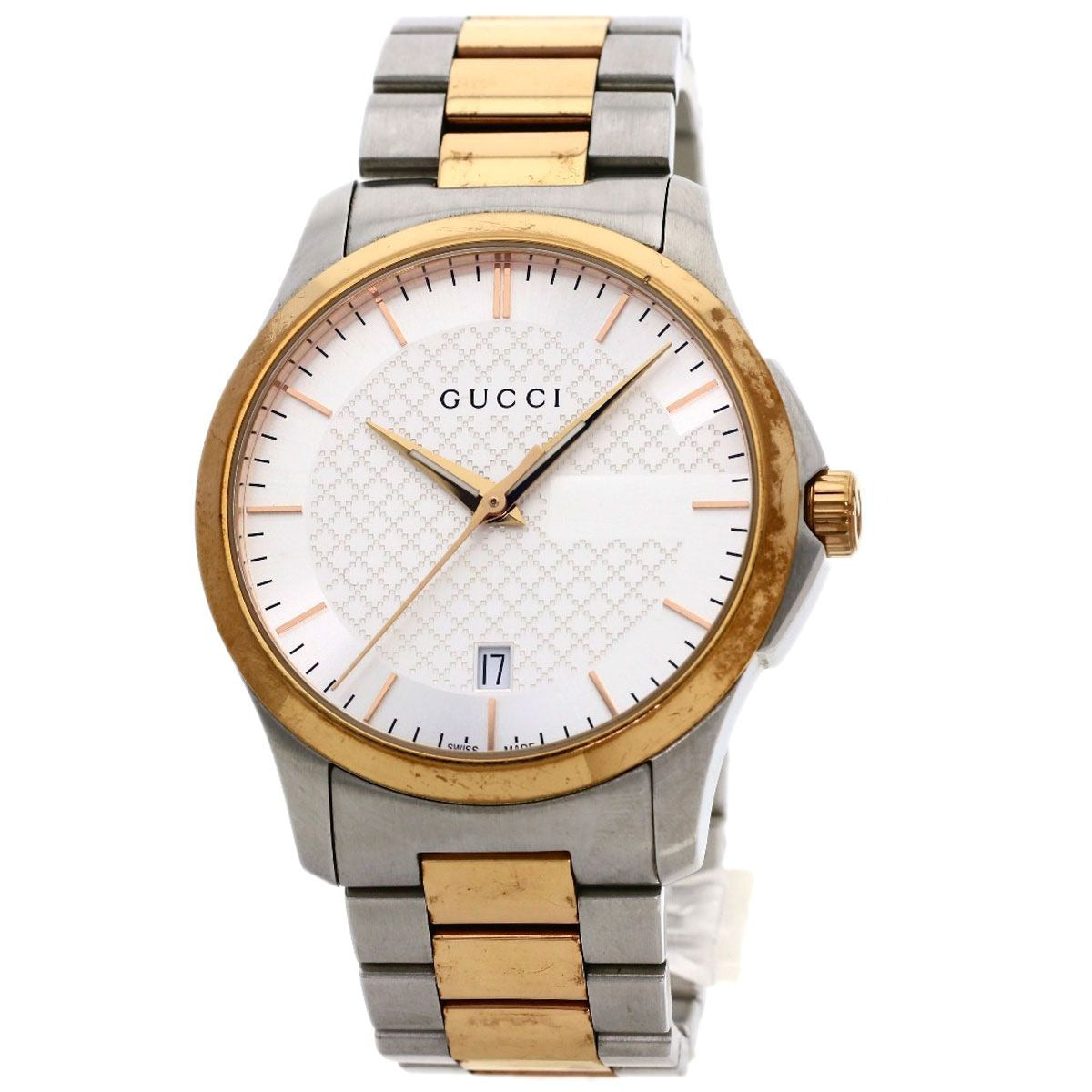 Gucci 126.4 Round Face Watch SS Ssxpgp