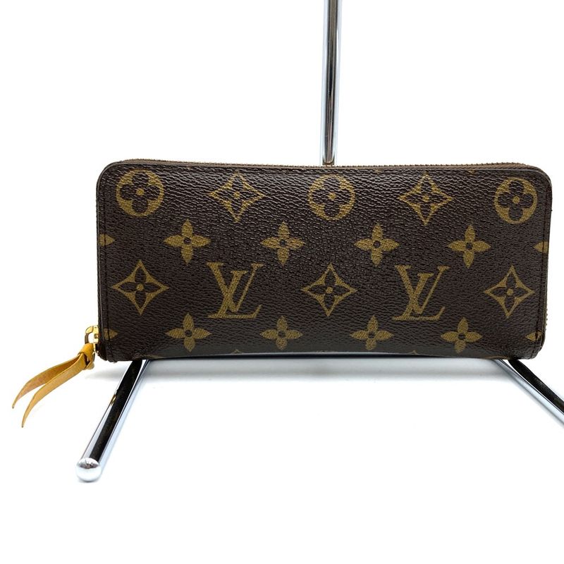 Louis Vuittonm60744 Portefeuille-cles Mance Mimosa Round Long Wallet Brown