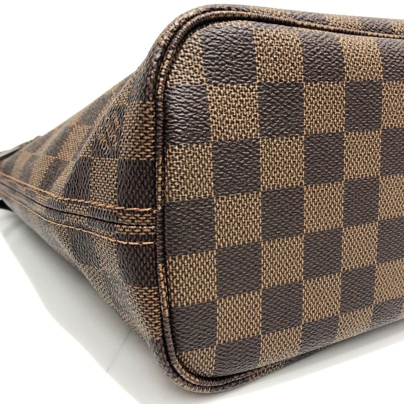 Louis Vuitton Damier Neverfull PM N51109 Tote Bag Shoulder Brown Preowned 005815
