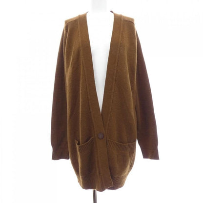 Hermes Size 38 Brown Cardigan