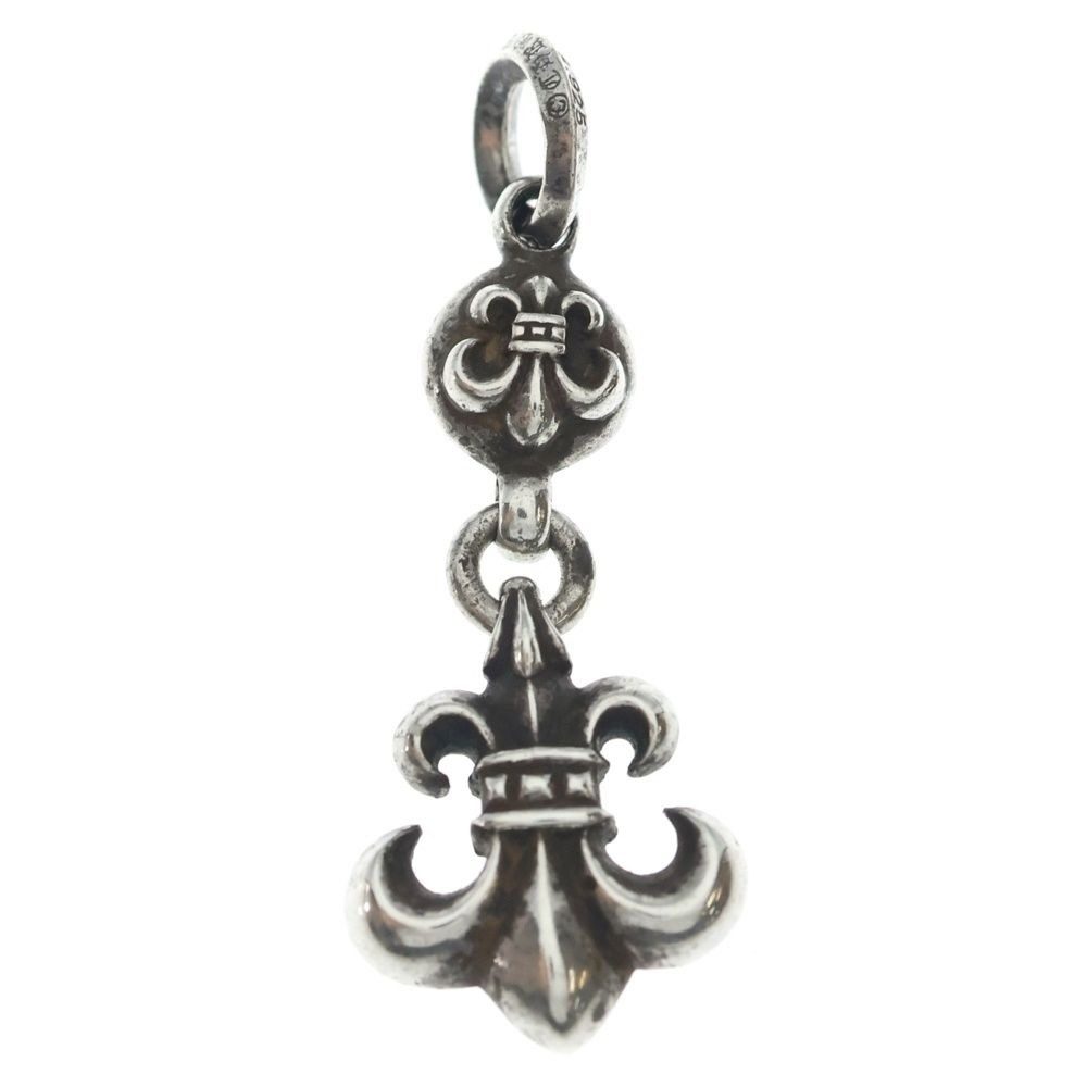 Chrome Hearts BS Fleur 1 Ball BS Charm Pendant Top Silver