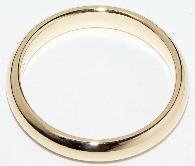 Cartier Ring 18K Yellow Gold Classic Wedding Ring 1895 Wedding Ring Width 35mm