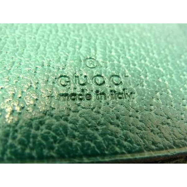 Gucci Key Case GG Canvas Beige Brown Green Leather — view 2