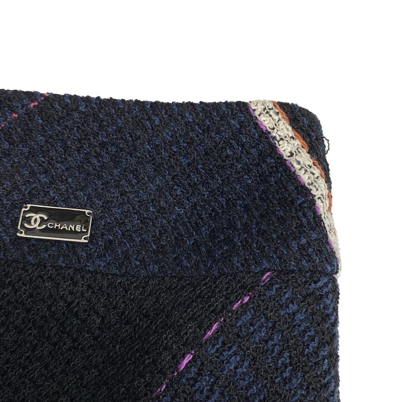 Chanel Skirt Suit Women's P29905/p29915 Black×navy×multi Seventh Sleeve/tweed/co