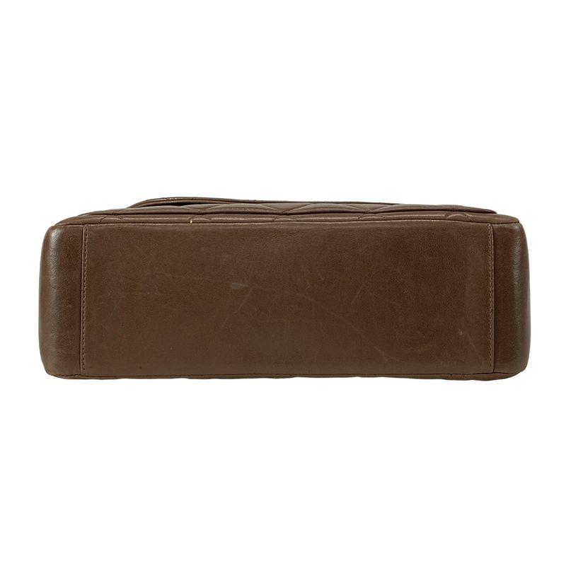 Chanel Matelasse Dark Brown Lambskin Shoulder Bag