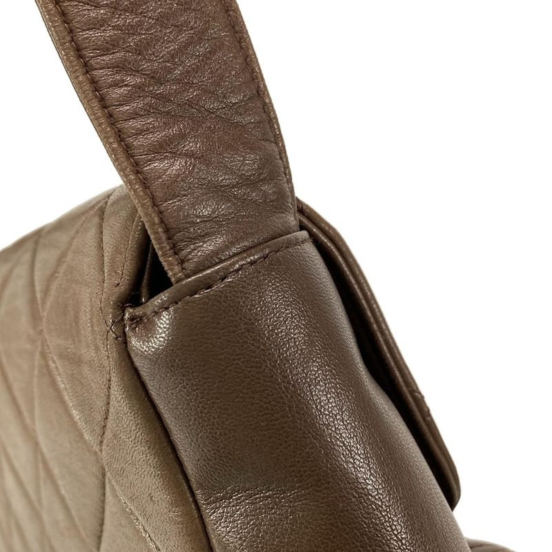 Chanel Matelasse Dark Brown Lambskin Shoulder Bag
