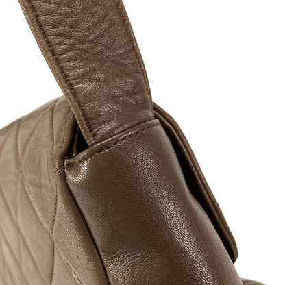Chanel Matelasse Dark Brown Lambskin Shoulder Bag